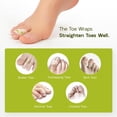 thumbnail image 3 of Bukihome Hammertoe Corrector - 10 Pack Toe Straighteners - Broken Toe Wraps - Realign Bent, Curled, Crooked, Claw, Hammer Toes - Toe Corrector Splints for Men and Women (5 Large + 5 Small, Beige), 3 of 7