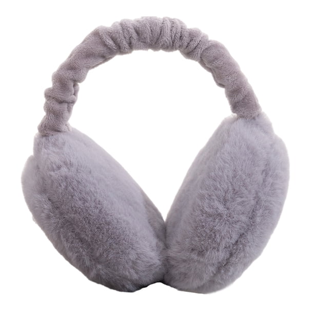 DQrwqpou Orejeras Cálidas para Invierno Protección Contra El Calentador Gorros Felpa Suave (gris)