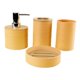 thumbnail image 2 of Conjunto de accesorios de baño 4x, bandeja de jabón, botella decorativa de loción de soporte para cepillo de dientes multipropósito para baño, hogar, amarillo, 2 of 9