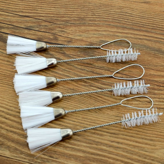 Hytrove 10Pcs Double-Ended Cleaning Brush for and Toy Cleaning 11.8x0.8x0.4in