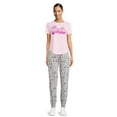 thumbnail image 2 of Barbie Juniors’ Print Jogger Pants, 28” Inseam, Sizes XS-XXXL, 2 of 5