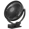 thumbnail image 1 of Ventilador de flujo de aire con clip, batería recargable USB de 5 pulgadas, 1 of 5