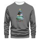 thumbnail image 1 of Sudaderas sin capucha para hombre, estilo casual, a la moda, con cuello redondo, estampado, de manga larga, blusas de manga larga y cuello redondo, blusas de poliéster para hombre, 1 of 4