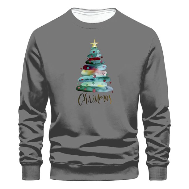 Sudaderas sin capucha para hombre, estilo casual, a la moda, con cuello redondo, estampado, de manga larga, blusas de manga larga y cuello redondo, blusas de poliéster para hombre