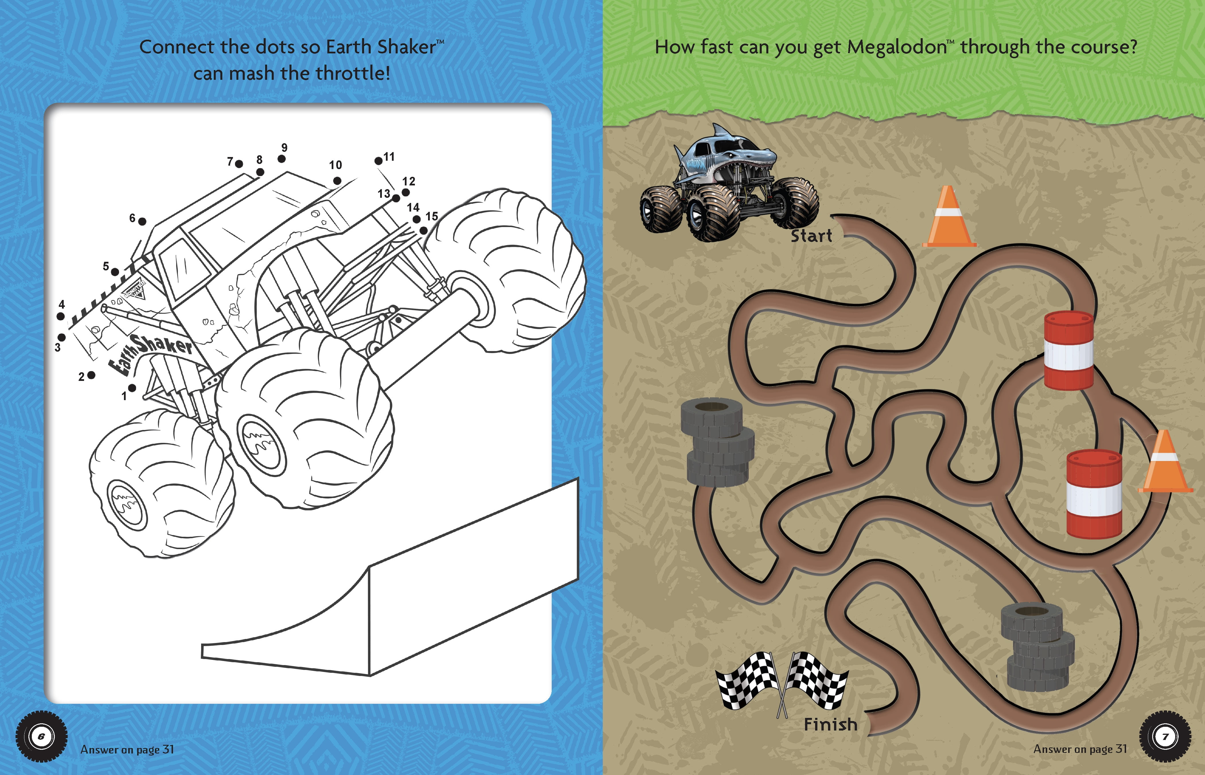 Monster Jam Magnetic Play Set (Hardcover)