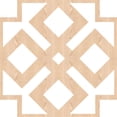thumbnail image 6 of Ekena Millwork 23 3/8"W x 23 3/8"H x 1/4"T Large Blendon Decorative Fretwork Wood Wall Panels, Red Oak, 6 of 6