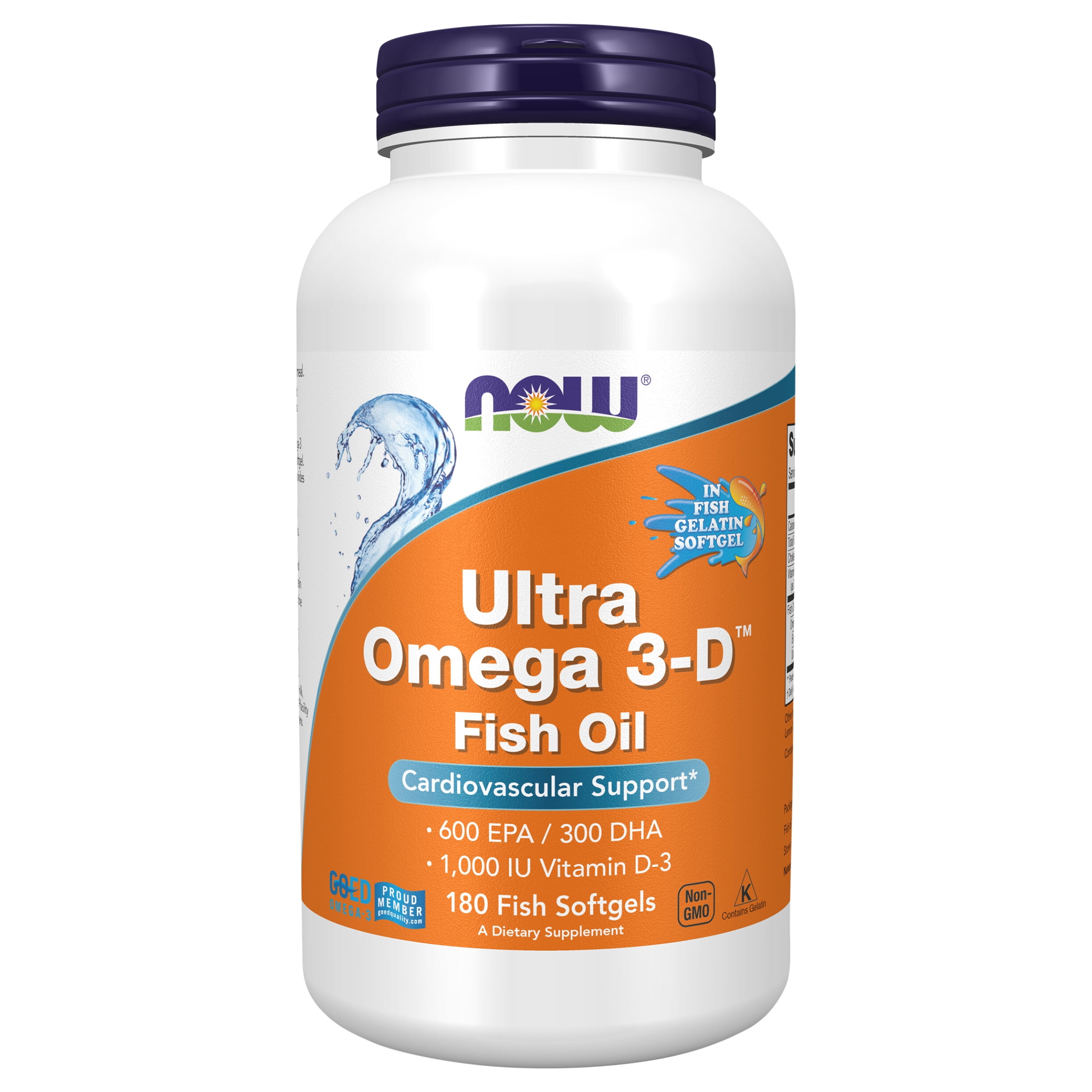 NOW Foods Ultra Omega-3D, 180 Softgel