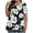 Black-g, variant on Sexlip Womens Short Sleeve V Neck Blouse Large Floral Print Design Breathable Fabric Relaxed Silhouette for Brunch Outings Black XXXL