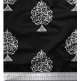 thumbnail image 1 of Soimoi Cotton Duck Fabric Tree Block Print Fabric by Yard 42 Inch Wide, 1 of 1