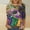 Multicolor, variant on SOOMLON Mardi Gras Shirts Women Carnival Tops Tuesday Party 3/4 Sleeve Shirts Fancy Mask Print Outfits Trendy Crew Neck Tshirts New Orleans Holiday Blouses 2025 Multicolor XL