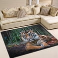 thumbnail image 2 of SKYSONIC Lightweight Soft Area Rugs Tiger On The Forest Floor Mat for Kids Playing Room Hardwood Floor Living Room 80x58 inchNursery Rugs, 2 of 6