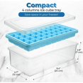 thumbnail image 2 of AAOMASSR Ice Cube Tray With Lid and Bin Silicone Ice Tray| Flexible Safe Ice Cube Molds Comes with Ice Container, Scoop and Cover Blue, 2 of 5