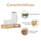 thumbnail image 2 of Juego de Vasos y Jarra de Vidrio con Tapa de Madera y Base de Bambu - Set 4 Vasos y Jarra de Cristal 1.5 L, 2 of 10