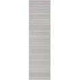thumbnail image 4 of Well Woven Indoor/Outdoor Runner Rug 2'7" x 9'10" Arwen Grey Moroccan Tribal Striped, 4 of 5