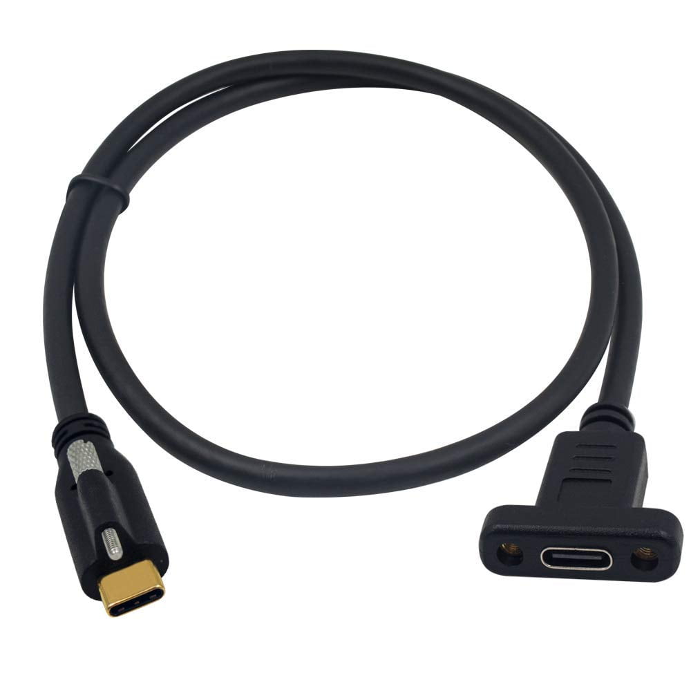 Poyiccot USB C Extension Cable, Single Screw Locking USB 3.1 Type C