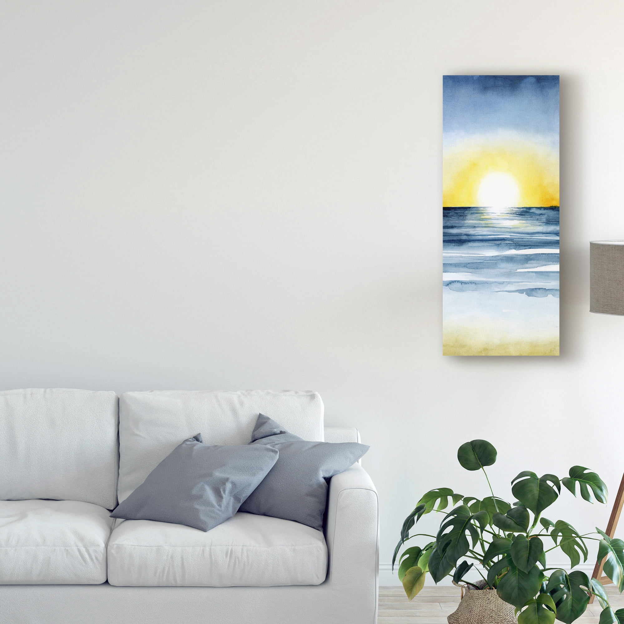 Trademark Fine Art 'Layered Sunset Triptych II' Canvas Art by Grace Popp