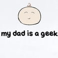 thumbnail image 2 of CafePress - MY DAD IS A GEEK Infant Bodysuit - Baby Light Bodysuit, Size Newborn - 24 Months, 2 of 4