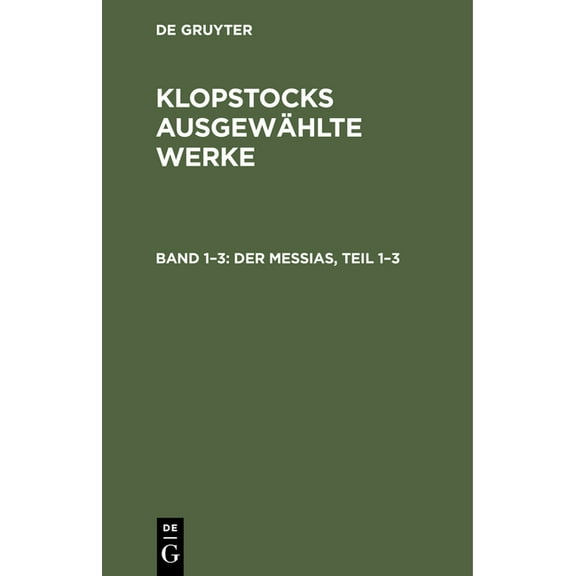 Der Messias, Teil 1-3 (Hardcover)