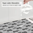 thumbnail image 3 of Dish Drying Mat, Gray Tractor Highly Absorbent Drying Matt Kitchen Counter, Dish Mat Drying Pad Dishes Drainer Mats for Kitchen Counter or Sink, 16 x 18 inch, 3 of 6
