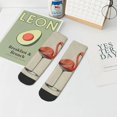 thumbnail image 7 of Rocae Flamingo Sitting On Chair for Premium Adult Socks,Comfortable, Breathable, and Durable Socks, Perfect for Everyday Wear, 7 of 7