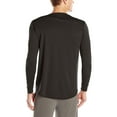 thumbnail image 2 of Fruit of the Loom Men's Repreve Performance Thermal Long Sleeve Crew Shirt, Black Soot, X-Large, 2 of 2