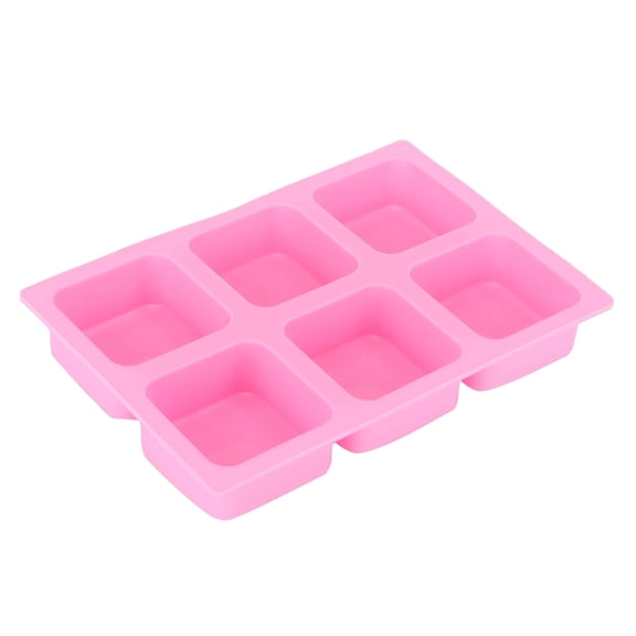 6 Grid Square , Silicone Moulds, Cake Moulds, Aroma Diffuser Moulds, Handmade Soap Tools, DIY Tool for Baking Soap, Chocolate Candy Ice Cube Trays for Kitchen