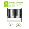 thumbnail image 6 of (2 pack) Delta Children Lee Portable Folding Mini Crib with 1.5-Inch Mattress - Greenguard Gold Certified, Black, 6 of 16