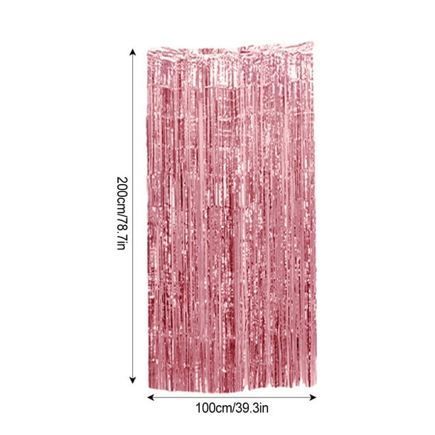 Lot De 6 Toiles De Fond à Franges En Feuille D'aluminium Pour Décoration De Noël