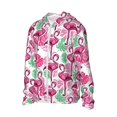 thumbnail image 2 of Pofeuu Flamingo Print Sun Protection Outdoor Lightweight Full Zip UV Cooling Hoodie Long Sleeve Summer Clothing for Outdoor Hiking-Medium, 2 of 5