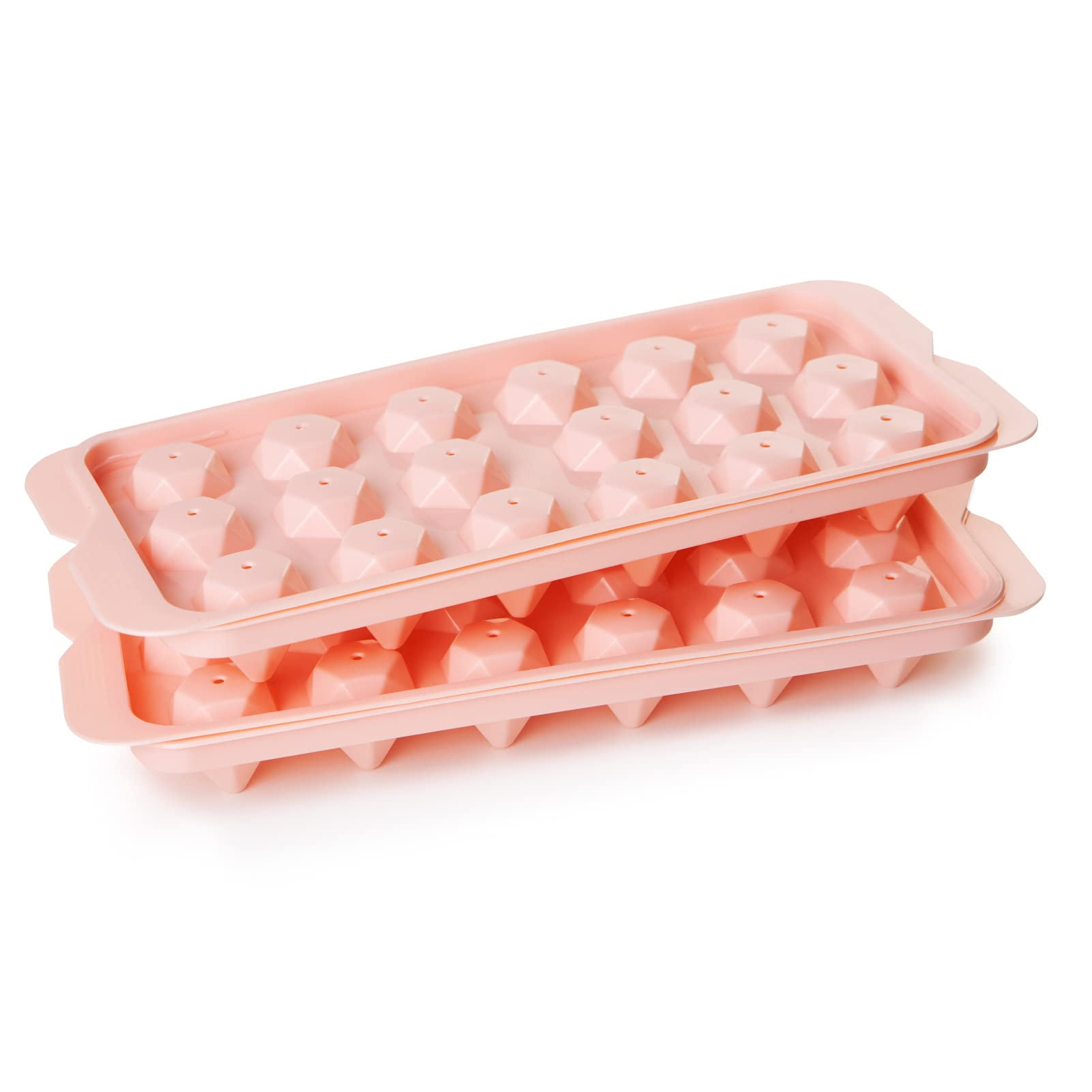 Diamond Ice Cube Tray with Lid, Ice Diamond Maker Mold for Freezer with