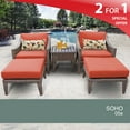 thumbnail image 2 of Soho 5 Piece Outdoor Wicker Patio Furniture Set 05e, 2 of 7