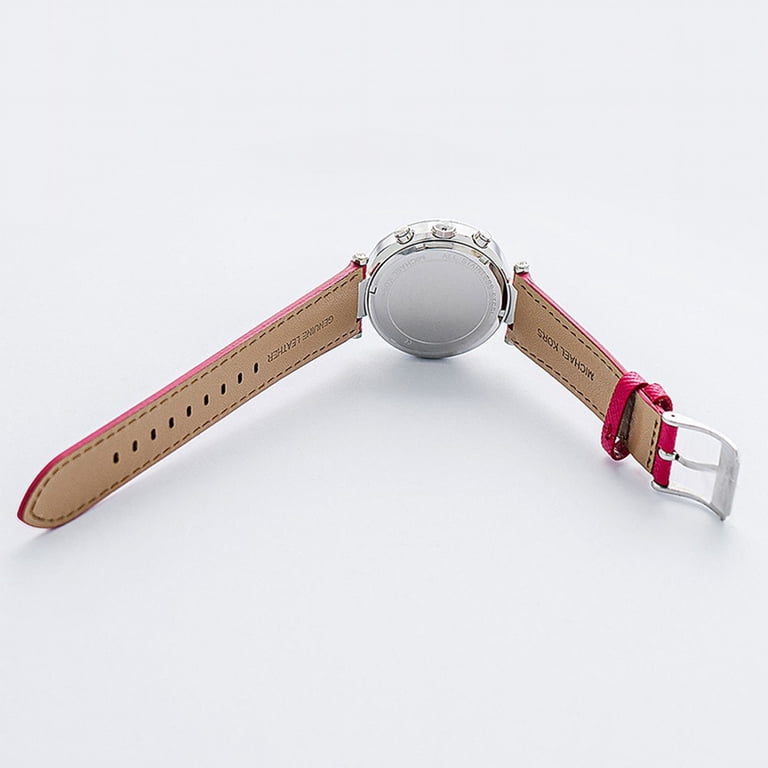 Pink Genuine Leather Michael Kors Watch Michael Kors Tibby Multifunction Rose Gold Dial Pink Leather  main image 4