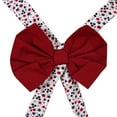 thumbnail image 5 of Little Girls Rosewood Floral Print Bow Attached Backless Dress 6, 5 of 6