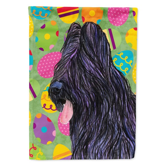 Briard Easter Eggtravaganza Flag Canvas House Size