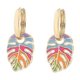 thumbnail image 1 of Pendientes colgantes de hojas de Monstera de colores para niñas y mujeres, únicos, SHED266-1, 1 of 2