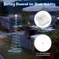 thumbnail image 5 of Yescom Twinkle 6Ft Spiral Christmas Tree Light 182 LED 8 Model for Indoor Outdoor Yard Holiday Decoration Cool White, 5 of 9