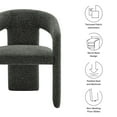thumbnail image 4 of Side Dining Chair, Gray, Fabric, Bar Pub Cafe Bistro Dining Kitchen Hospitality Restaurant, Modern Contemporary, HB37844, 4 of 10
