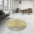thumbnail image 4 of Ahgly Company Machine Washable Indoor Rectangle Traditional Brass Green Area Rugs, 5' x 7', 4 of 7