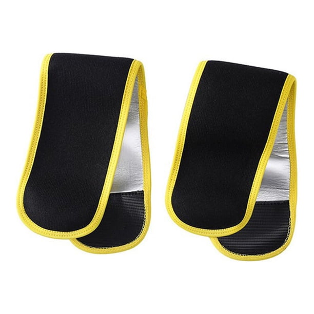 Wosthever 1 par de mangas de compresión de brazo para mujer, forro de goma desmontable portátil, envolturas protectoras para ejercicios de Ropa Deportiva, Zapatos Amarillo