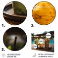 thumbnail image 3 of Designart "Dreams of Island Oasis Cocktails" Cocktails Metal Wall Art, Yellow Metal Wall Decor, Traditional Metal Art Decor For Bedroom - 40x30 Inch, 3 of 6