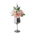 thumbnail image 3 of Mini ramo de flores artificiales, jarrón de bonsái, arreglo Floral, adornos en maceta para mesa de jardín, centros de mesa, decoración de boda de rosa alto Gloria Flores de bonsái, 3 of 9