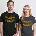 thumbnail image 5 of I Like My Books Steamy And My Music Screamy T-Shirt – Book and Music Lovers – Unisex Casual Wear, 5 of 6
