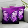 thumbnail image 2 of Nawypu  Decorative Throw Pillow Cover Magical Purple Butterfly,Cushion Cover Case for Home Sofa Bedroom Living for Women Men 2Pcs, 2 of 6