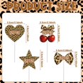 thumbnail image 2 of Decoradores para cupcakes CYUXING de 48 piezas con toppers estampado leopardo, 2 of 7