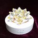 thumbnail image 2 of Rotating Display Stand Electric 3 Speed Level 360 Degree Rotating Turntable for Jewelry Short Video White with Matte Surface, 2 of 3