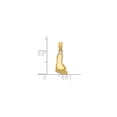 thumbnail image 3 of 14k Yellow Gold Footprint Pendant Charm for Women and Men, Minimalist Foot Design Jewelry Symbolizing Love, Family, Birth, Parenthood, Dainty Unisex Keepsake in Fine Gold, 3 of 6