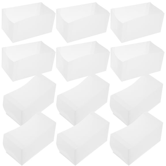 NICEXMAS Toast Paper Holder Cake Making Paper Liners White Wood Pulp 50Pcs