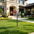 thumbnail image 3 of Metal Flowers Decorative Garden Stakes,11.8in Colorful Outdoor Yard Decor, Metal Garden Stake Decor for Yard,Patio, Lawn,Garden, 3 of 6
