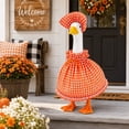 thumbnail image 4 of Sruoe Porch Goose Outfits, Porch Goose Clothes, 23 Inch Cement Goose Clothes Dress, Duck Clothes for Spring Easter Holiday Outdoor Garden Yard Lawn Patio Statue Decor, 4 of 6
