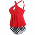 thumbnail image 2 of Aayomet Swimsuit For Women Women High Waist Bikini Push Up Bikinis Print Swimsuit Female Beachwear Swimwear,Red XL, 2 of 5